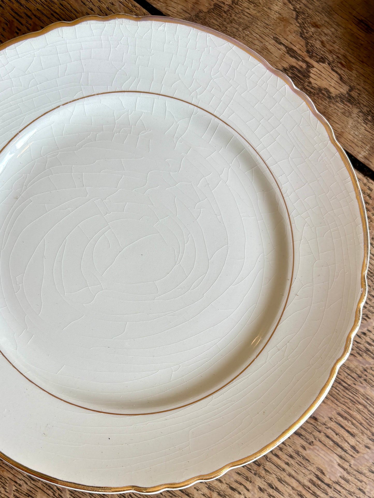 Lot de 8 assiettes à dessert vintage Moulin des Loups