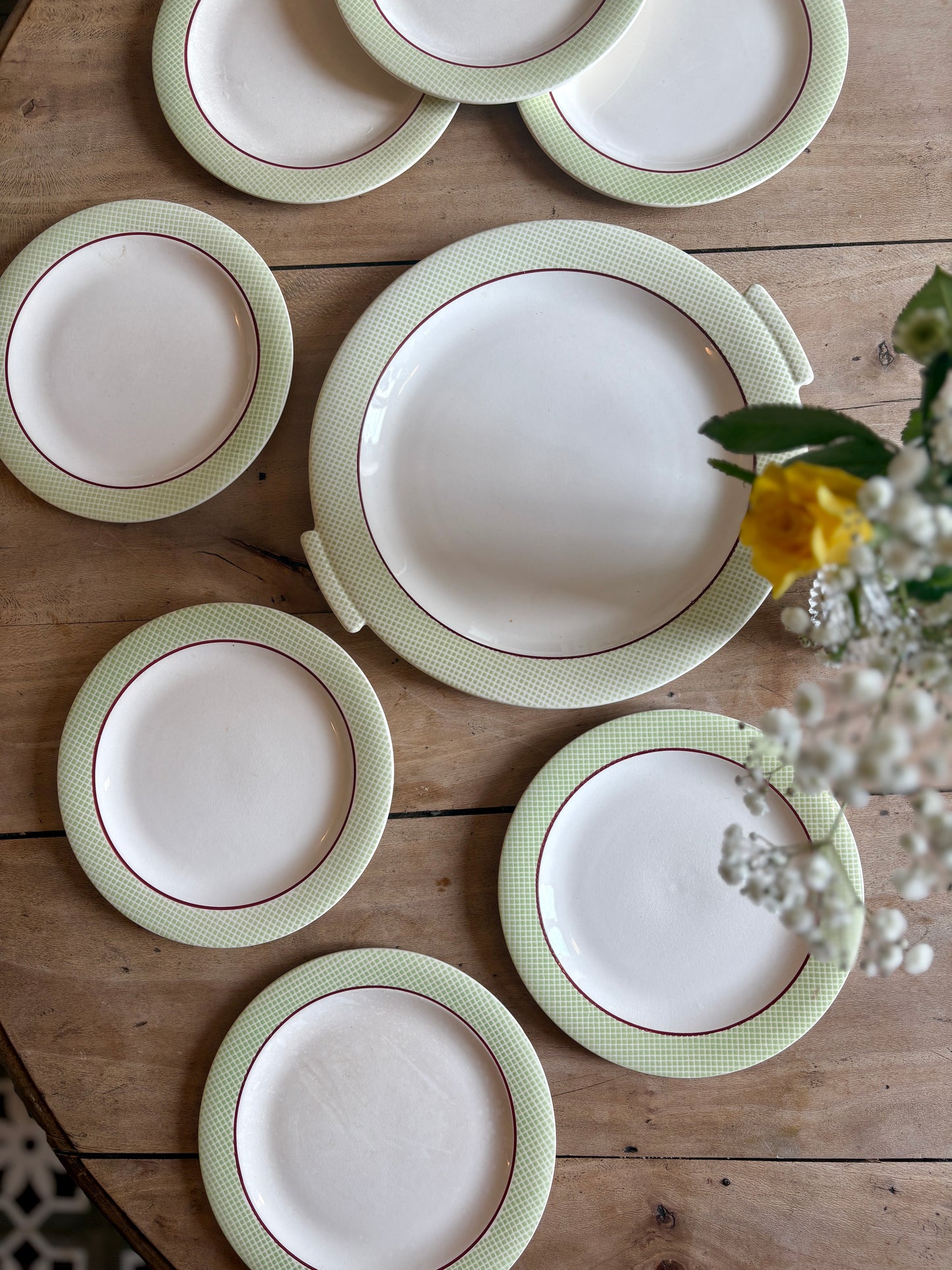 Service à dessert, gâteaux Isoard de Salins