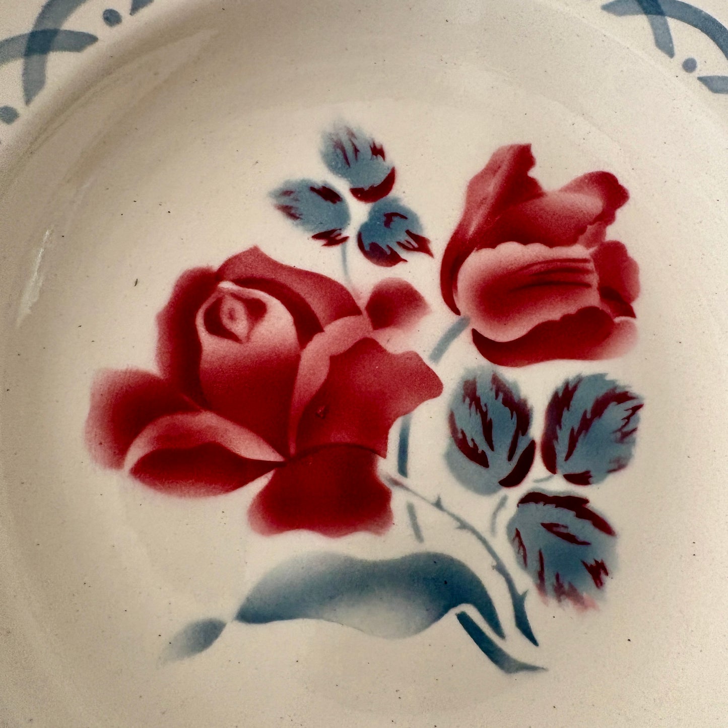 Lot de 8 assiettes creuse vintage - modèle Cannes de Digoin