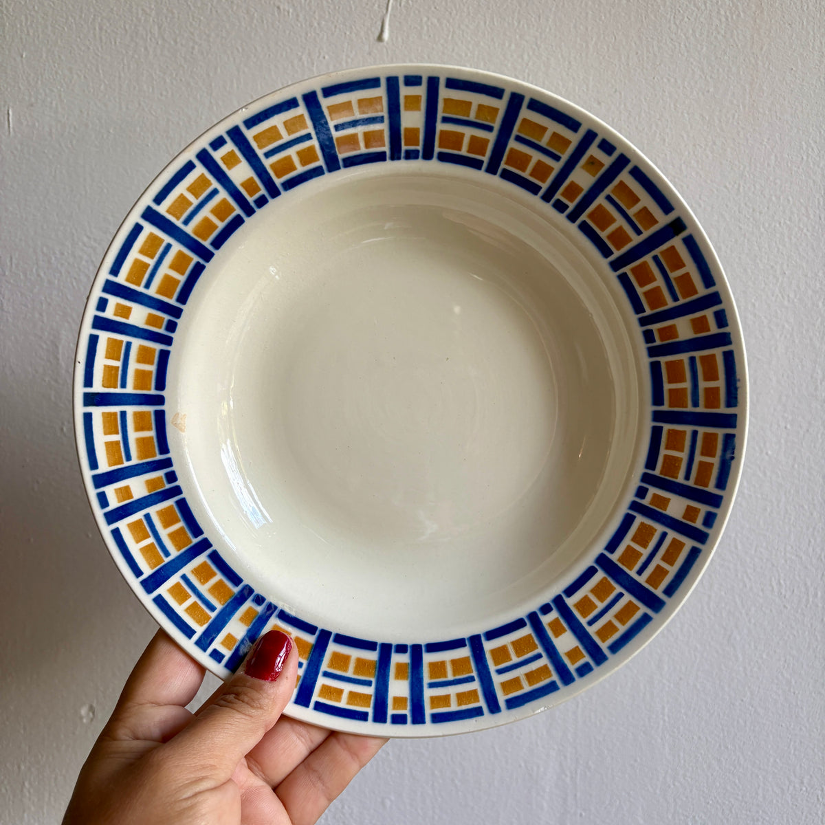 Lot de 6 assiettes creuses anciennes - Robinson de Badonvillier