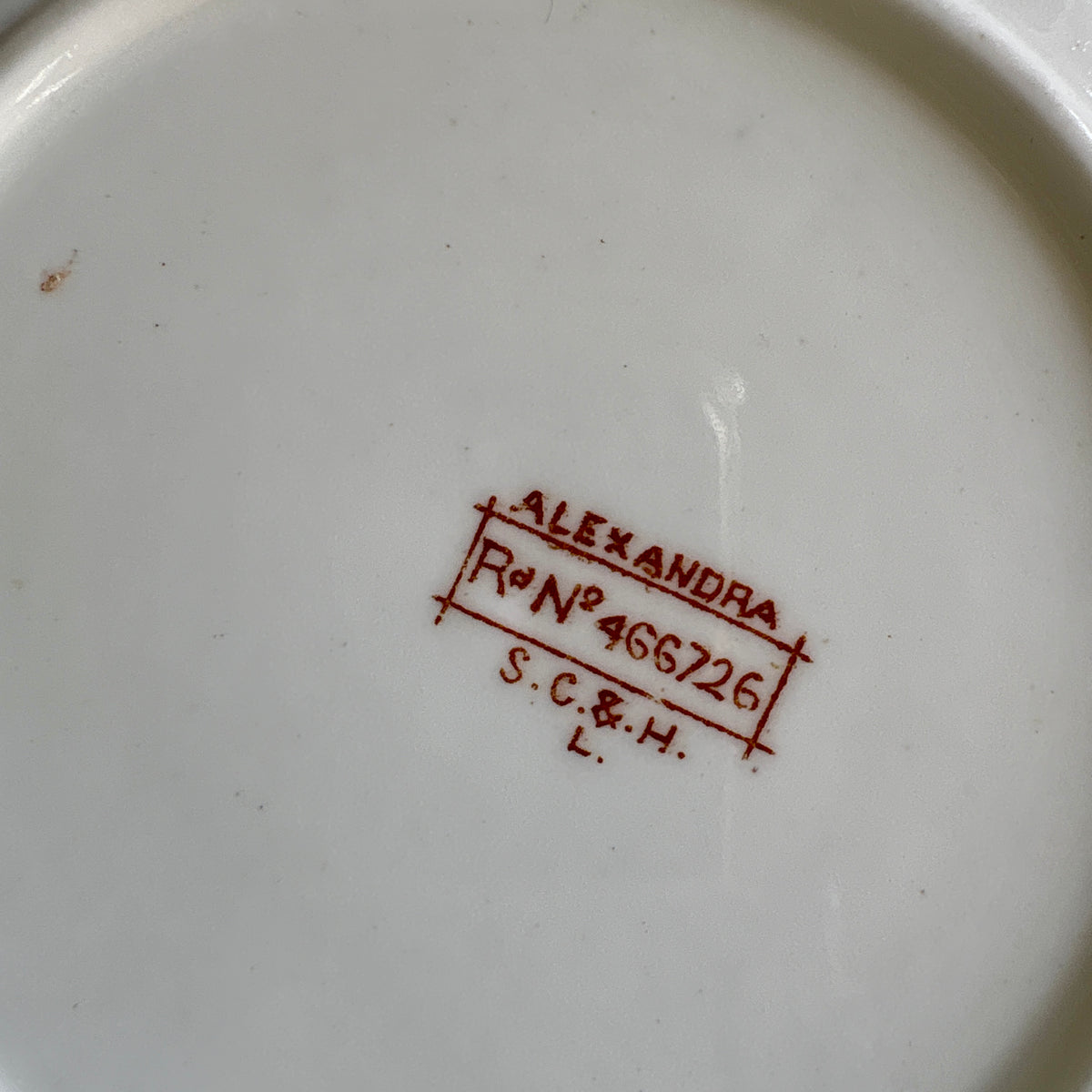 Lot de 2 tasses et assiettes anciennes en porcelaine Anglaise