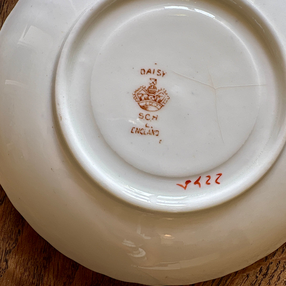 Lot de 2 tasses et assiettes anciennes en porcelaine Anglaise