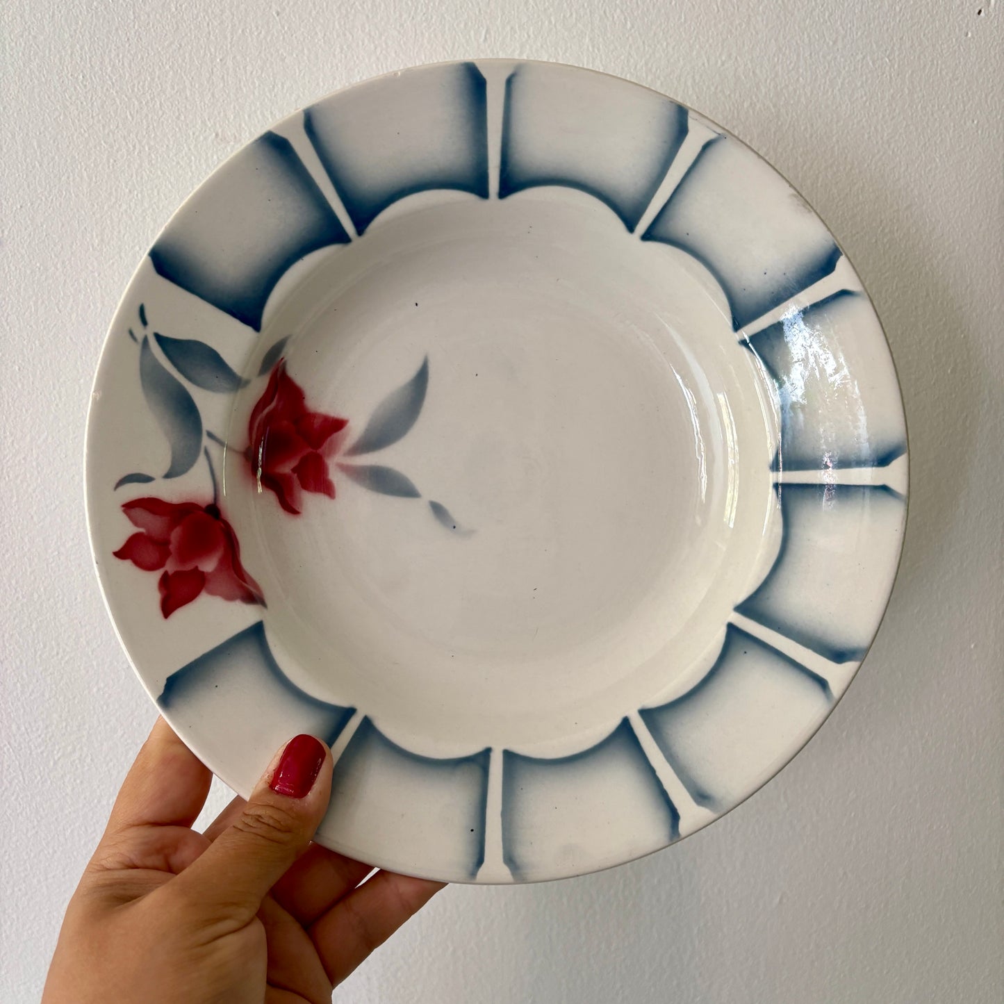 Lot de 10 assiettes creuses vintage de Digoin