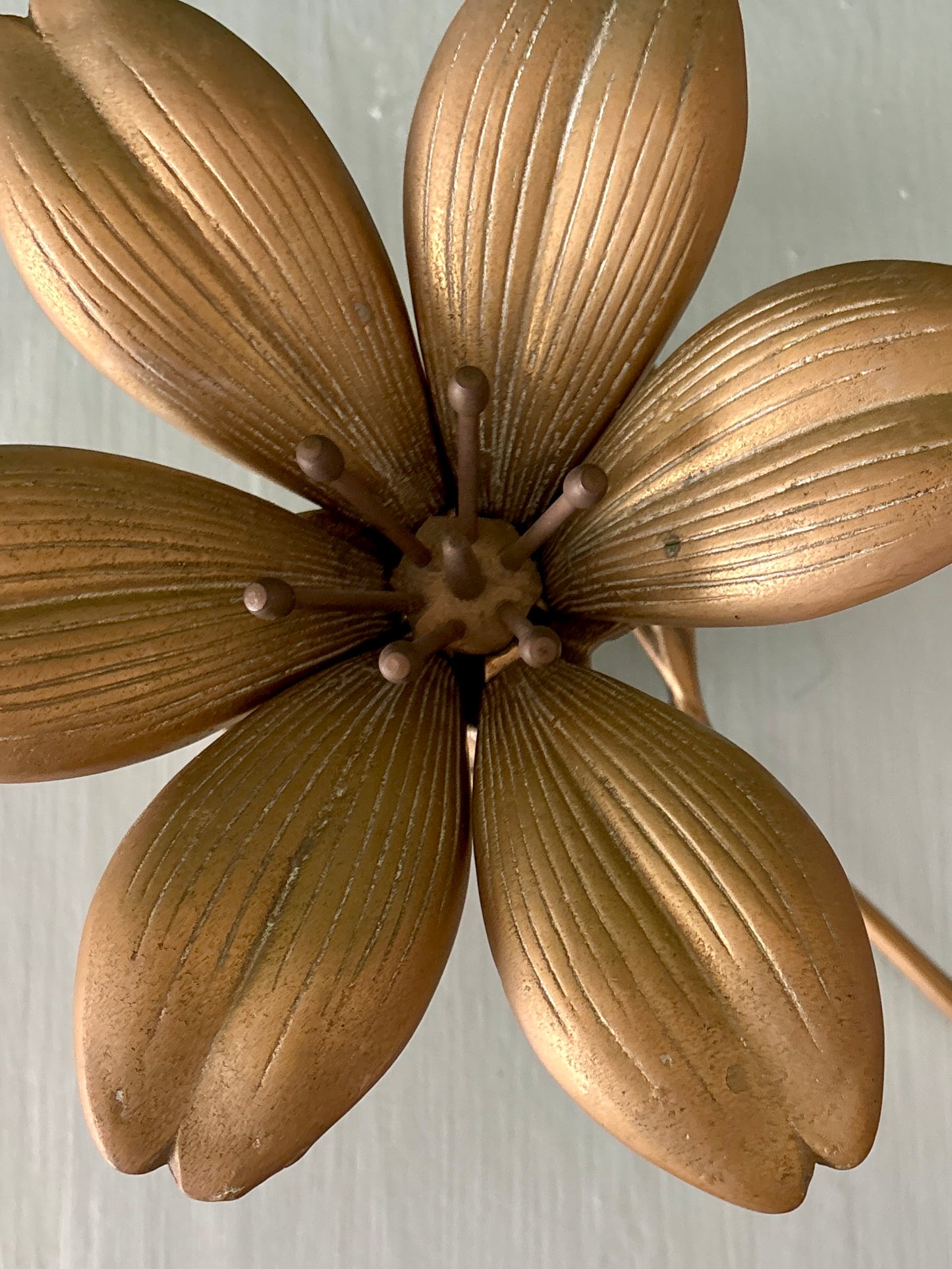Cendriers vintage en laiton en forme de Fleur