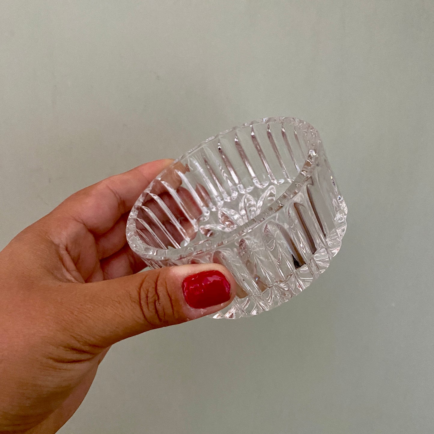 Lot de 3 ramequins en verre vintage