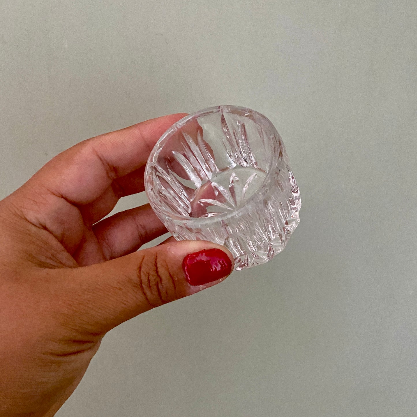 Lot de 3 ramequins en verre vintage