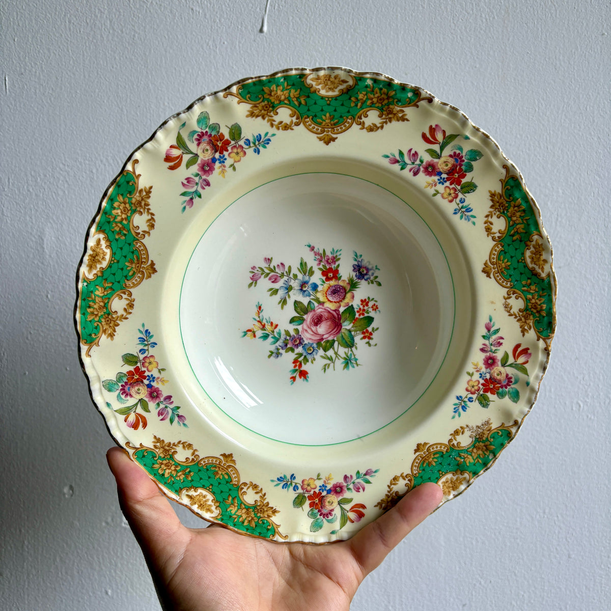 Lot de 6 assiettes creuses anciennes dépareillées (L15)