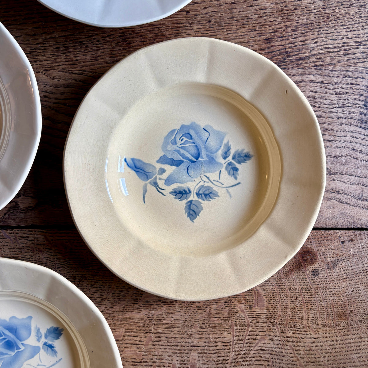 Lot de 4 assiettes creuses vintage Digoin