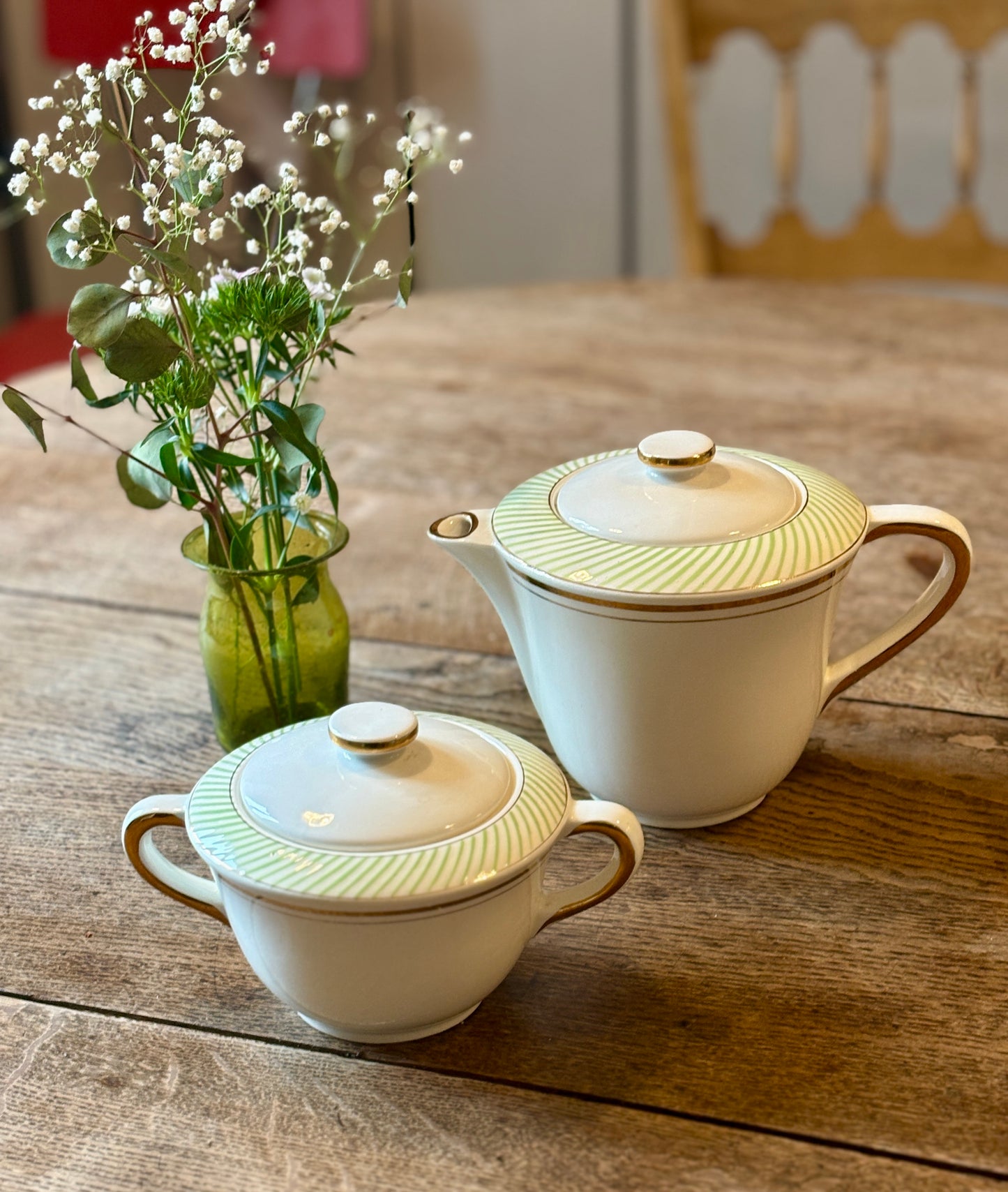 Théière et pot à sucre vintage - Arizona de Salins