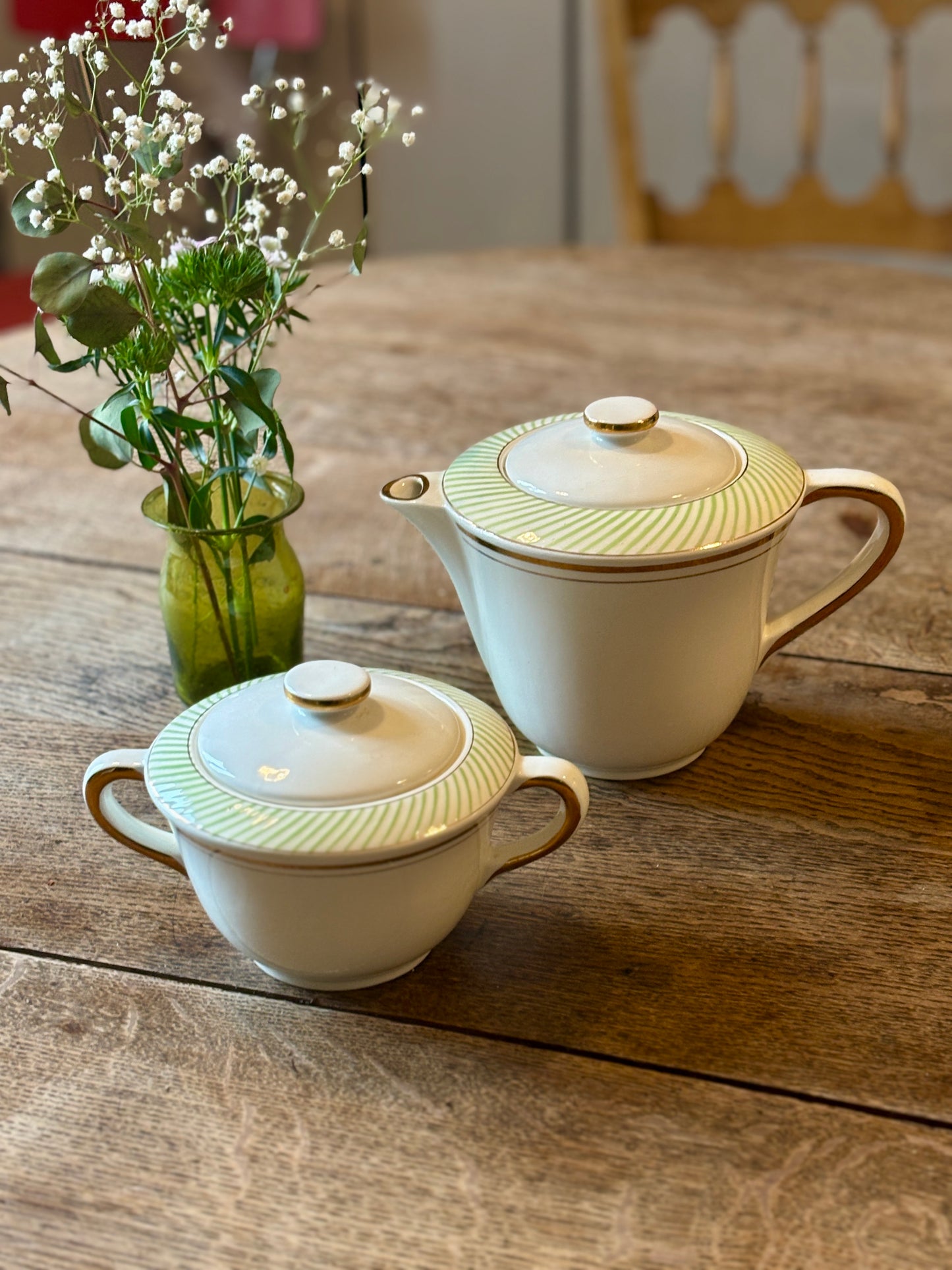 Théière et pot à sucre vintage - Arizona de Salins