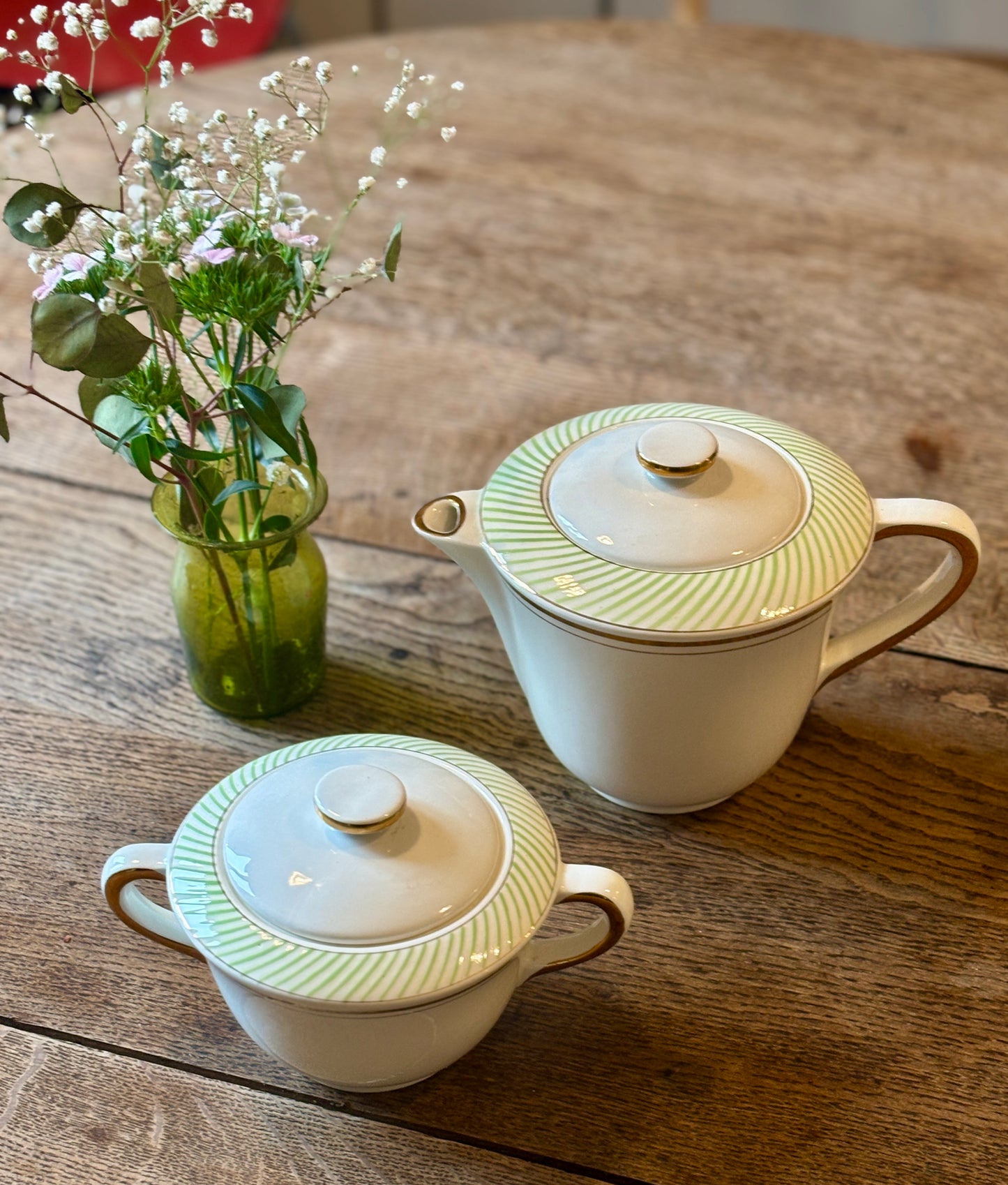 Théière et pot à sucre vintage - Arizona de Salins