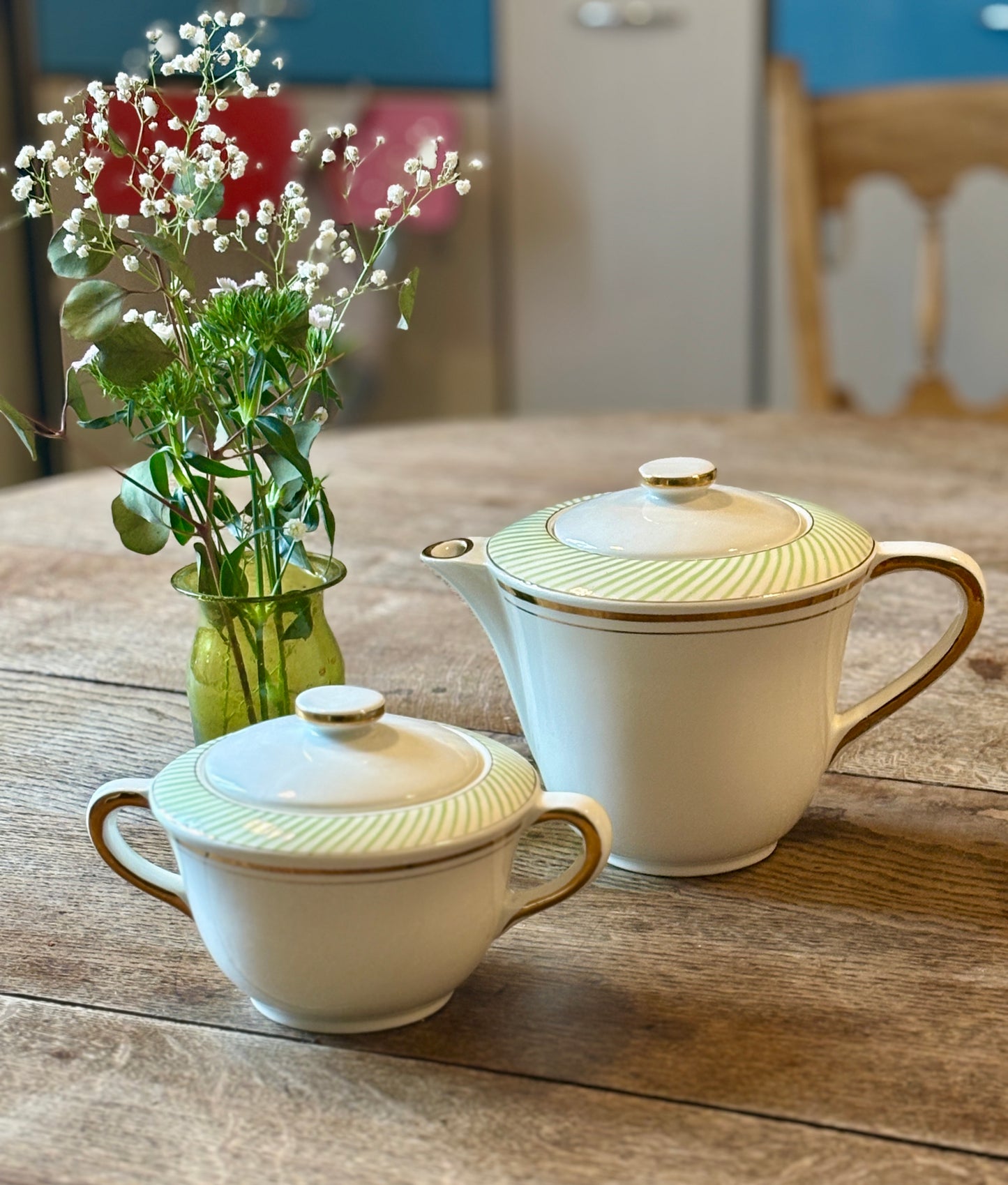 Théière et pot à sucre vintage - Arizona de Salins