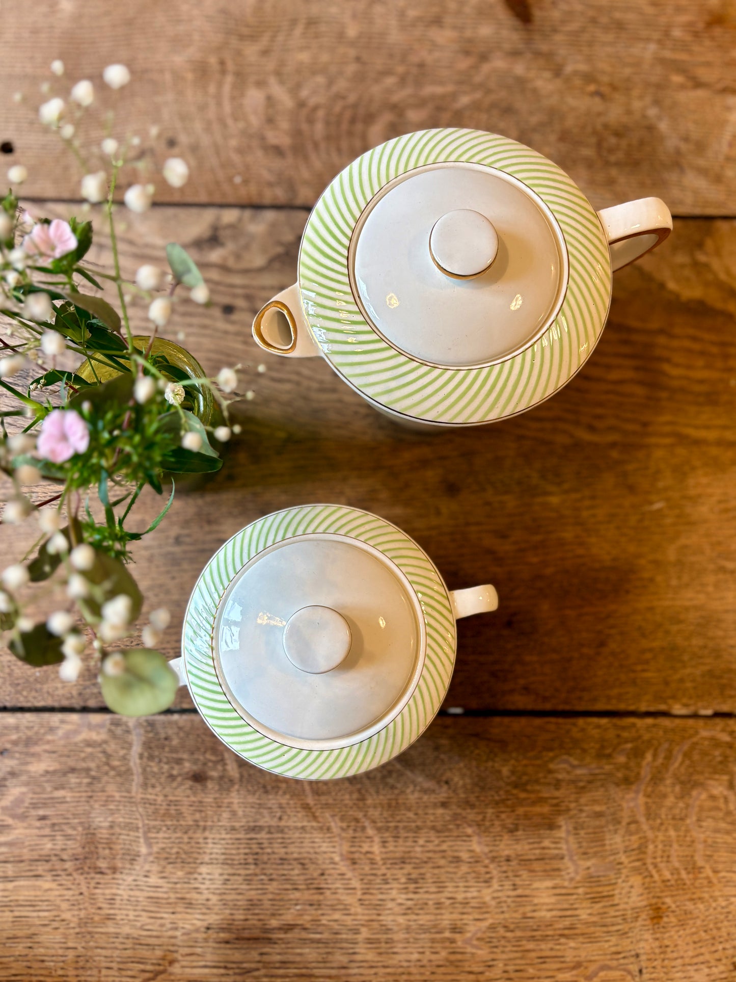 Théière et pot à sucre vintage - Arizona de Salins