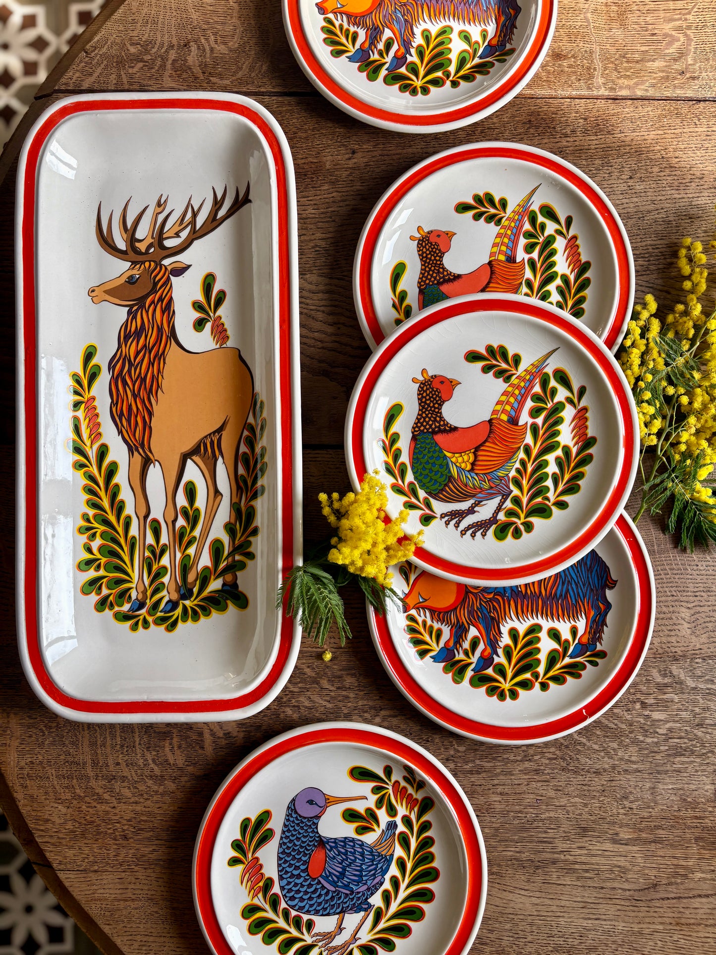 Service à gibier vintage Lunéville