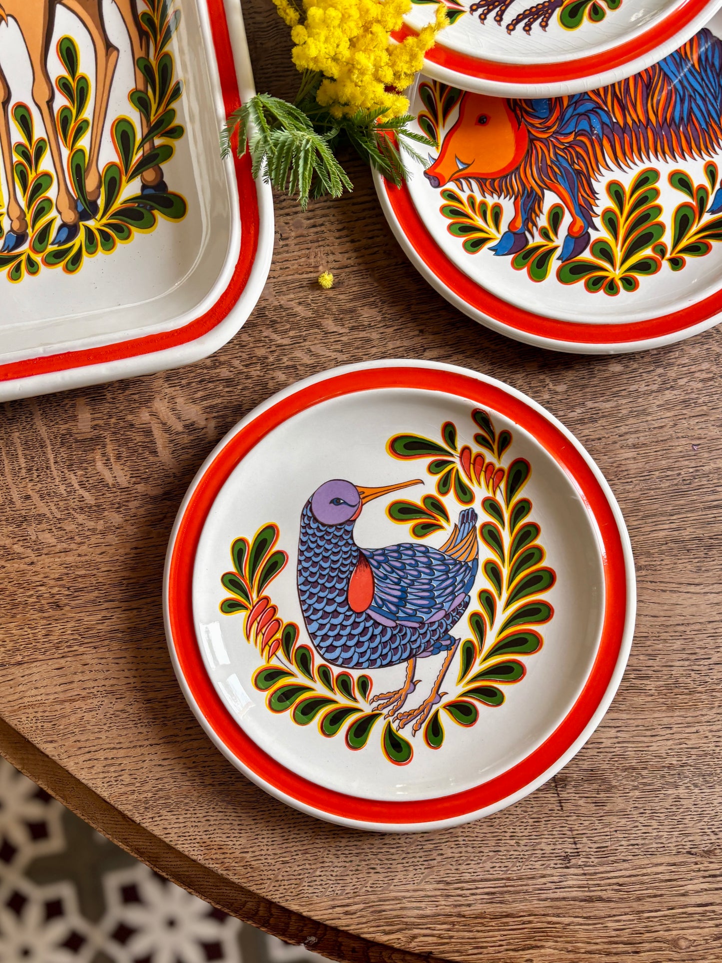 Service à gibier vintage Lunéville