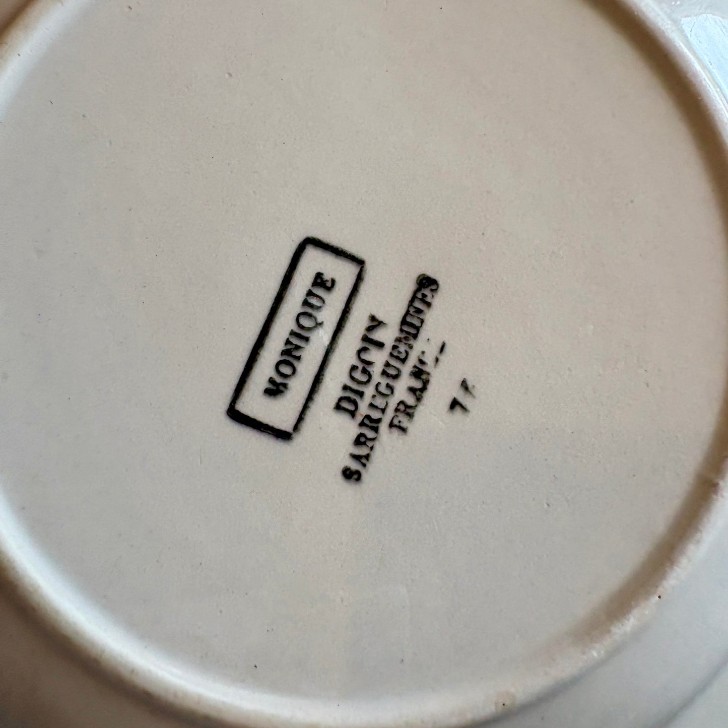 Lot de 6 assiettes creuses Monique de Digoin Sarreguemines