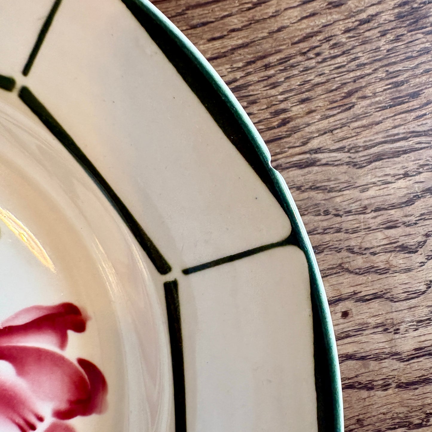 Lot de 6 assiettes creuses Monique de Digoin Sarreguemines