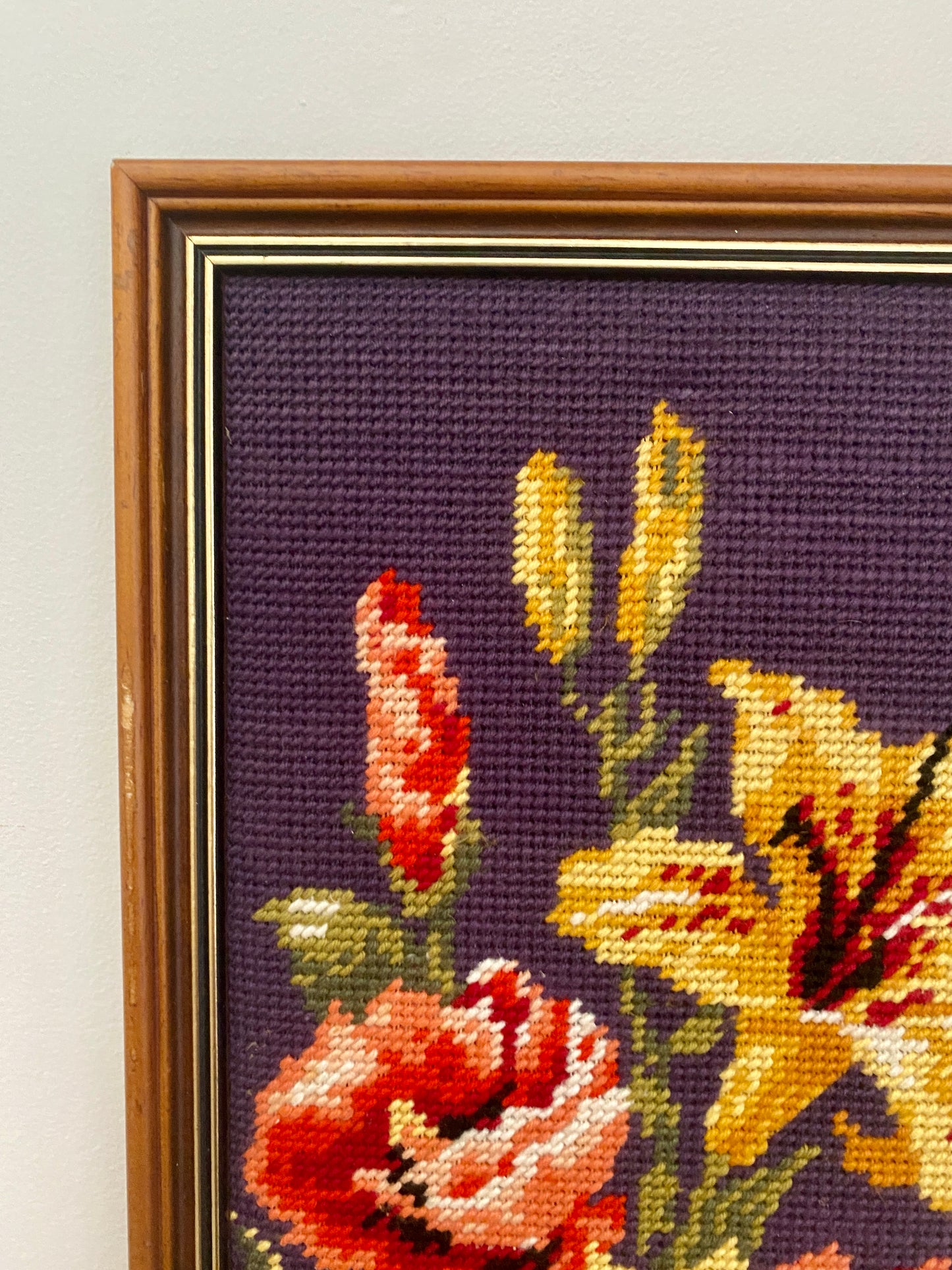 Canevas vintage bouquet de Lys