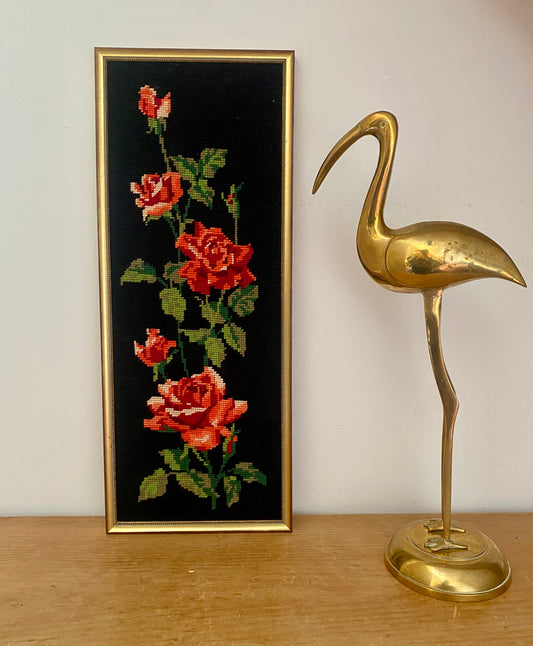 Canevas vintage décors de roses