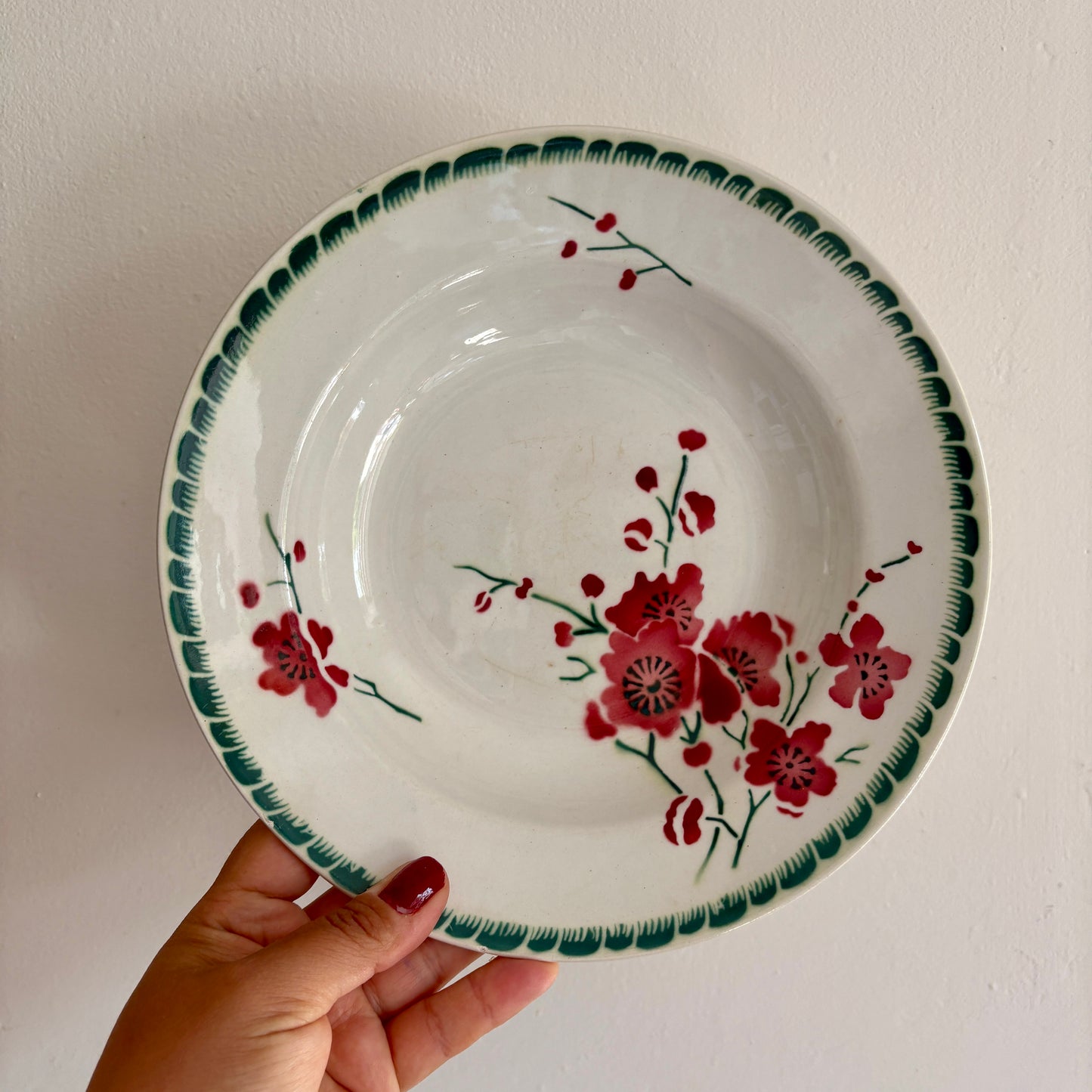 Lot de 12 assiettes creuses anciennes dépareillées