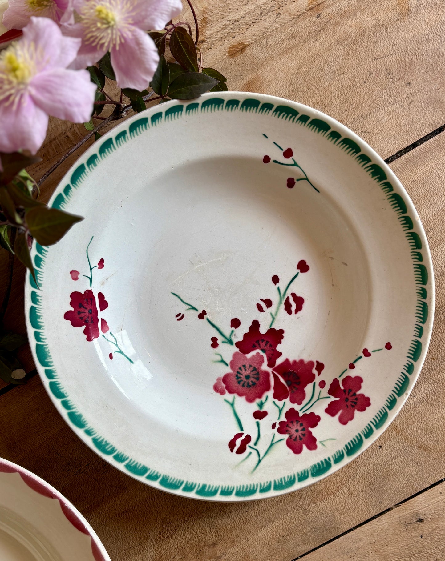 Lot de 6 assiettes creuses vintage dépareillées