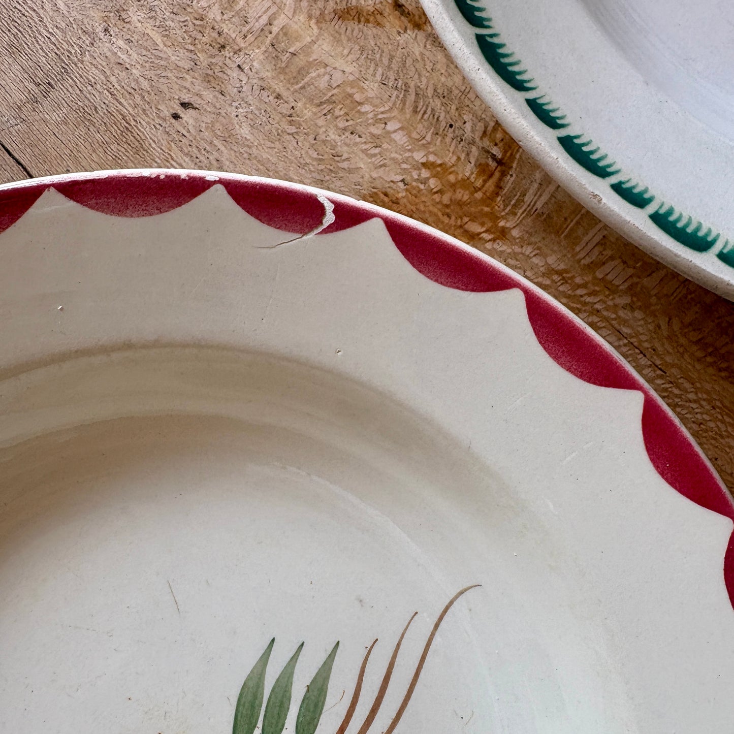 Lot de 6 assiettes creuses vintage dépareillées