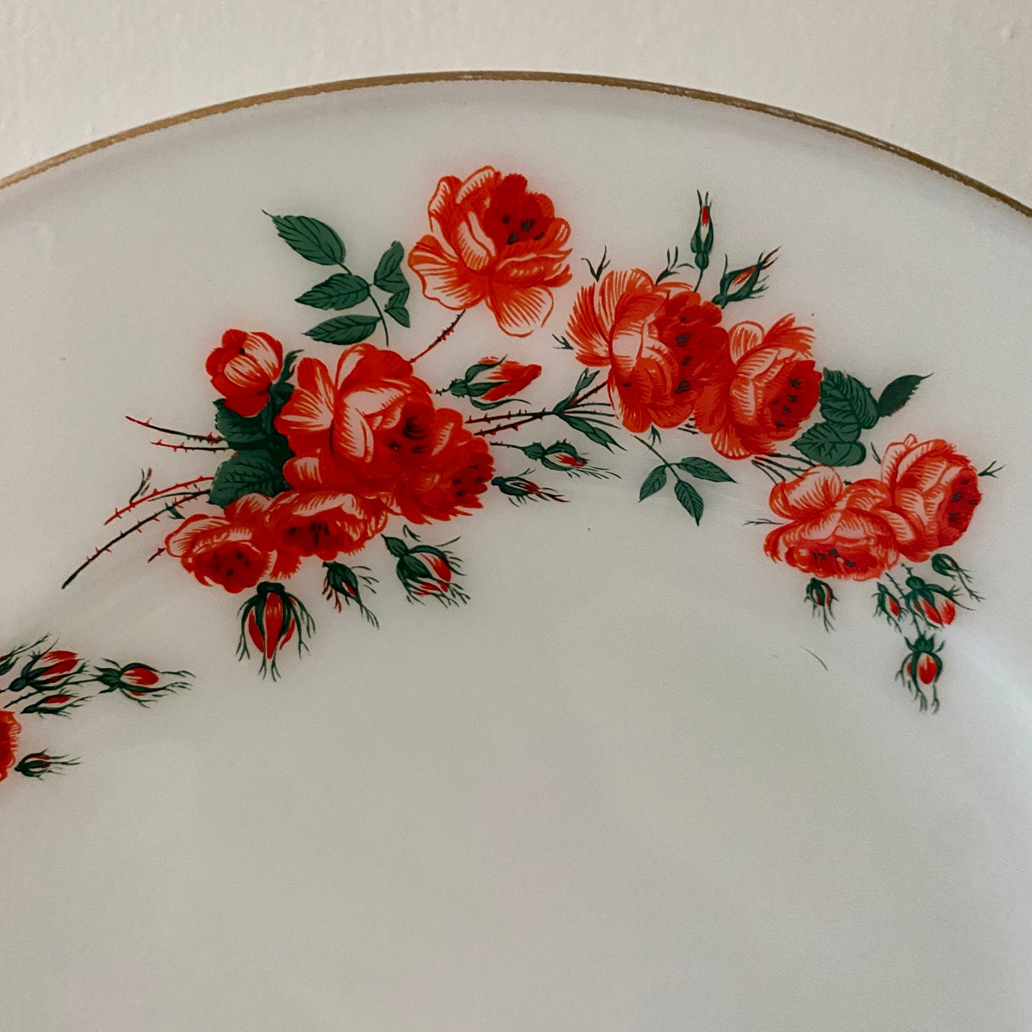 Lot de 6 assiettes à dessert vintage en pyrex