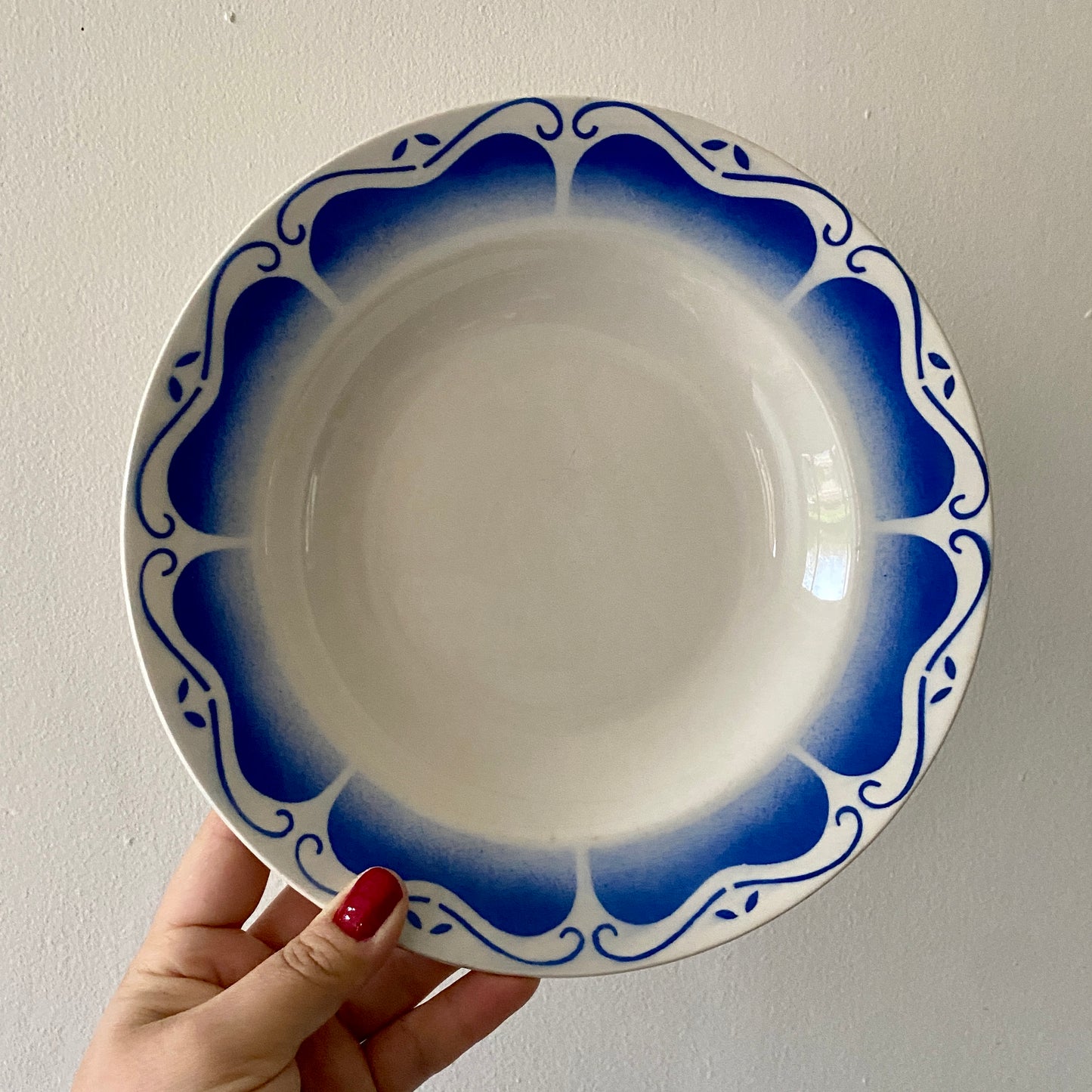 Lot de 6 assiettes creuses vintage