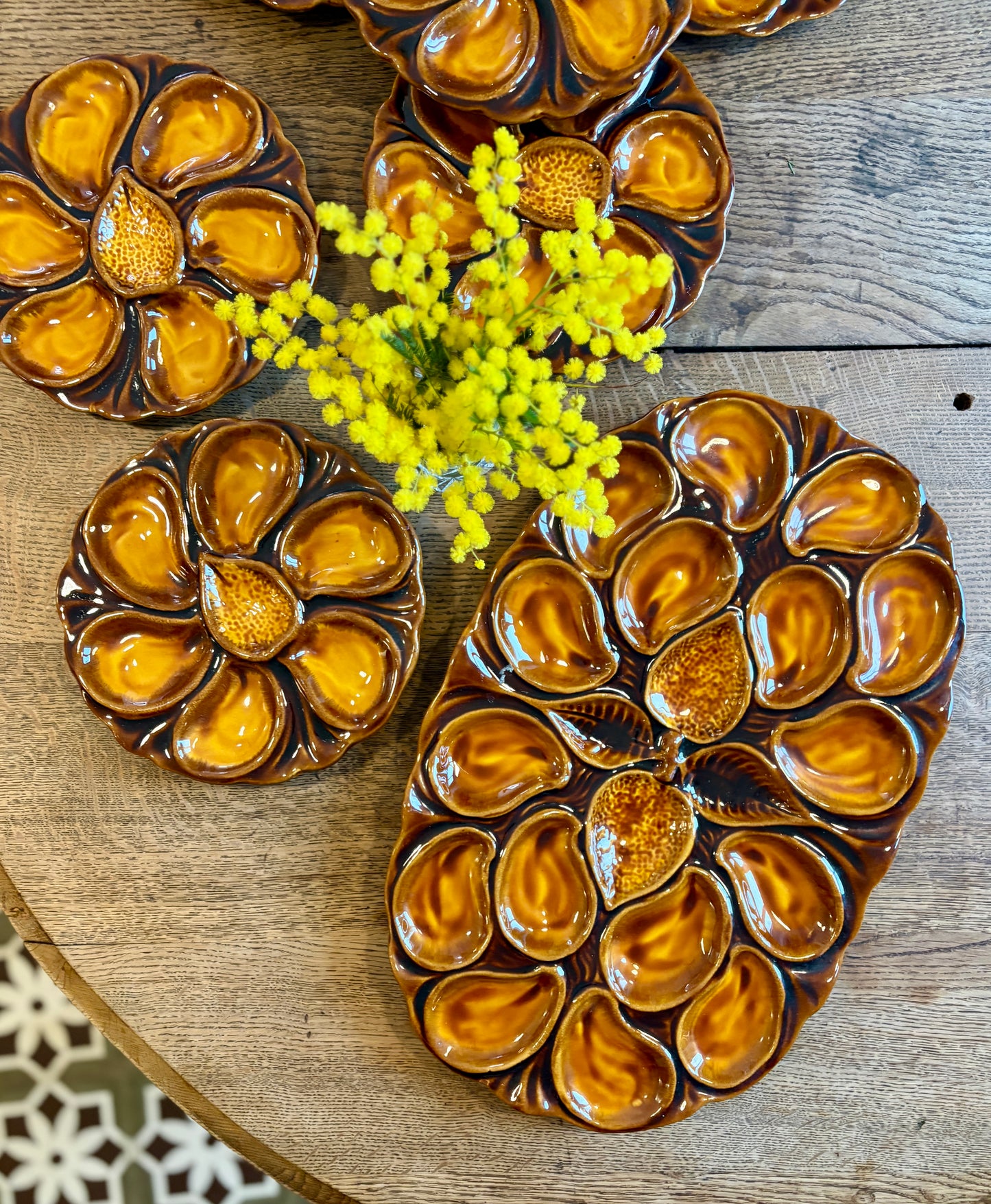 Service à huître vintage Vallauris