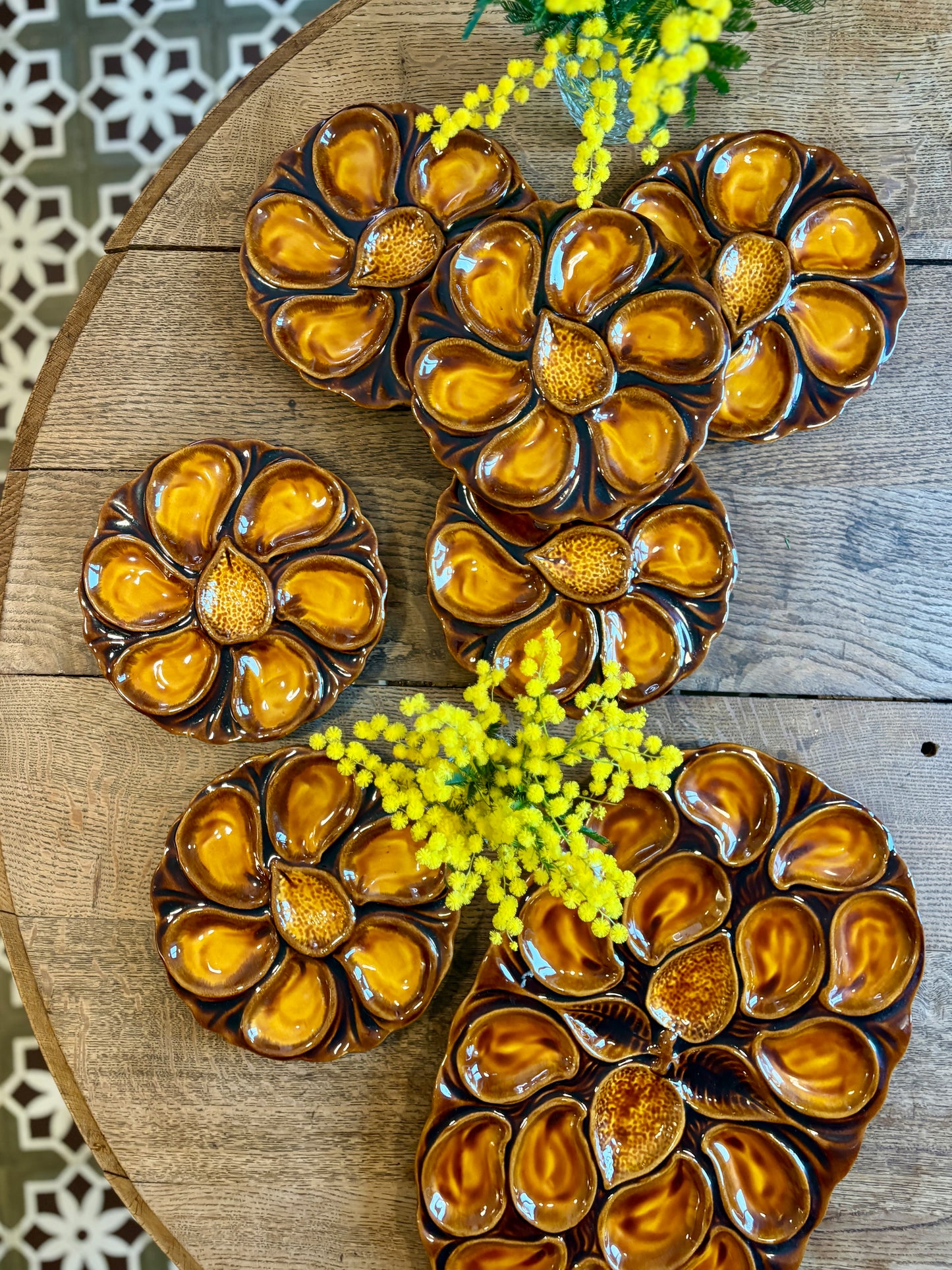 Service à huître vintage Vallauris