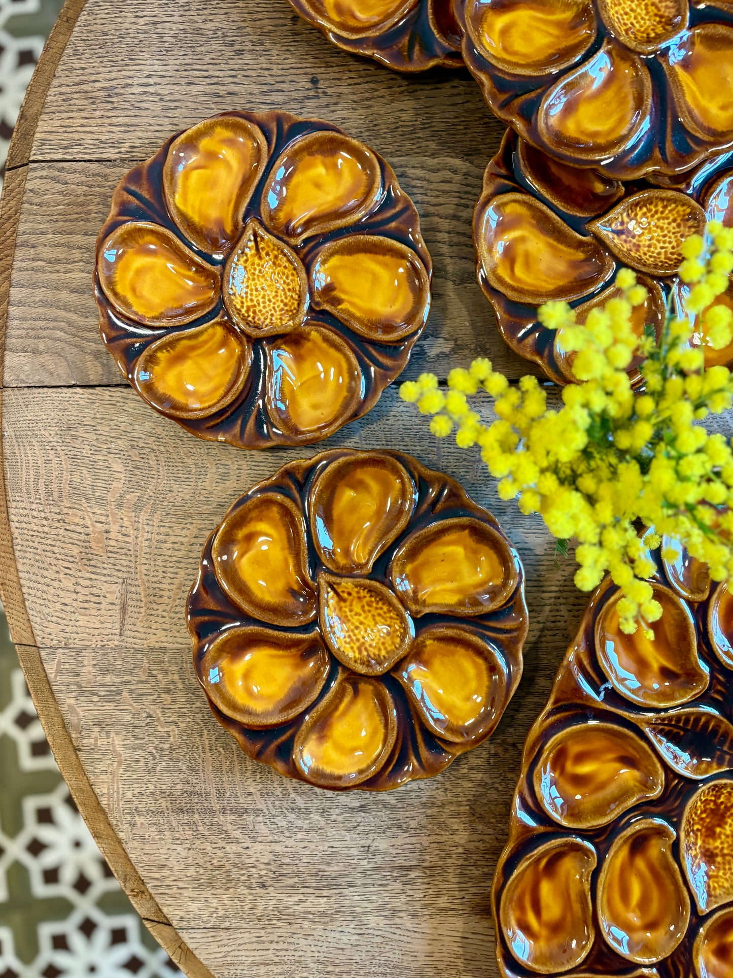 Service à huître vintage Vallauris