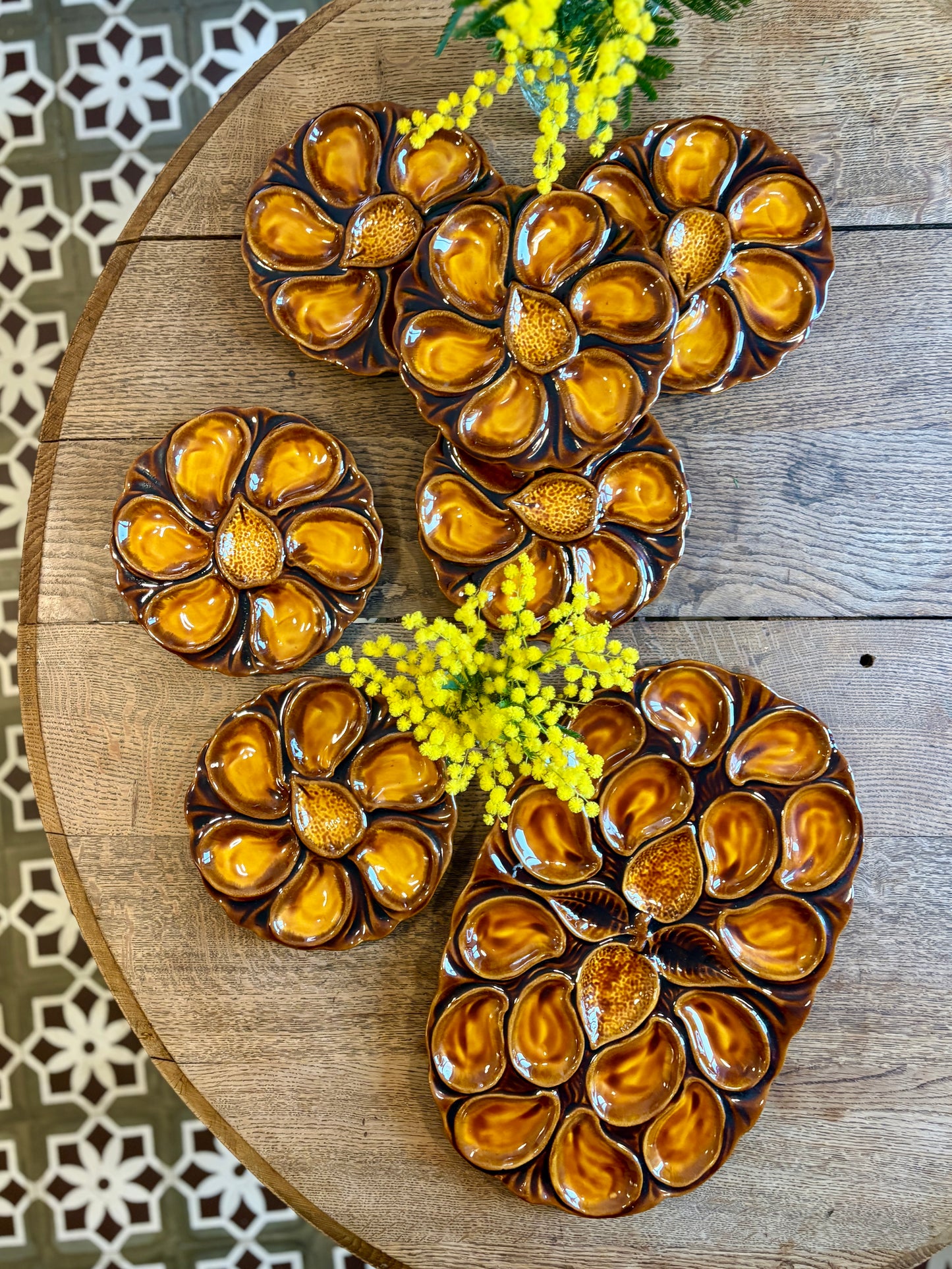 Service à huître vintage Vallauris