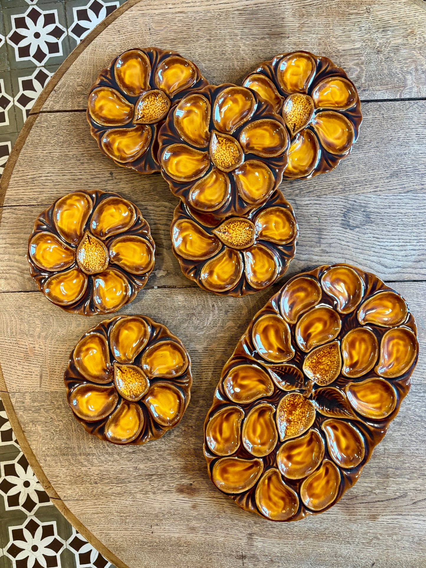 Service à huître vintage Vallauris