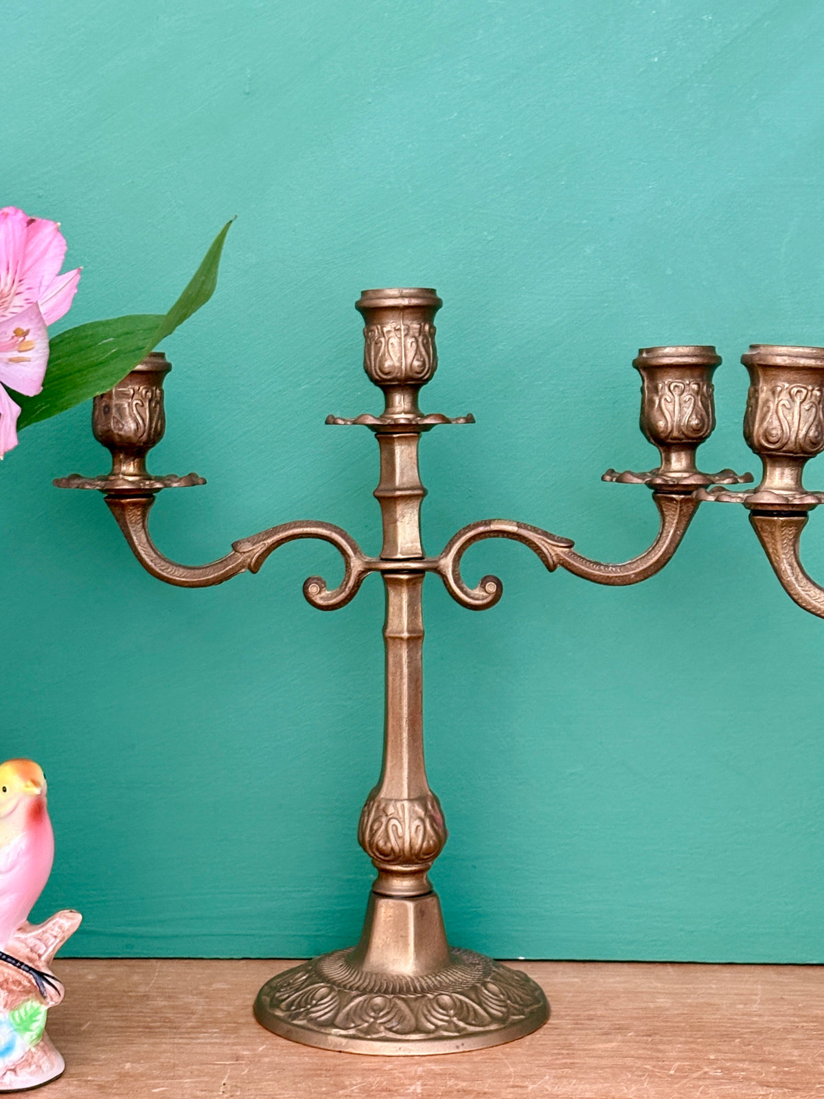 Paire de chandeliers vintage