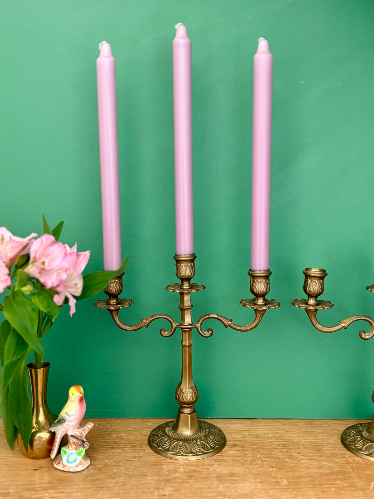 Paire de chandeliers vintage