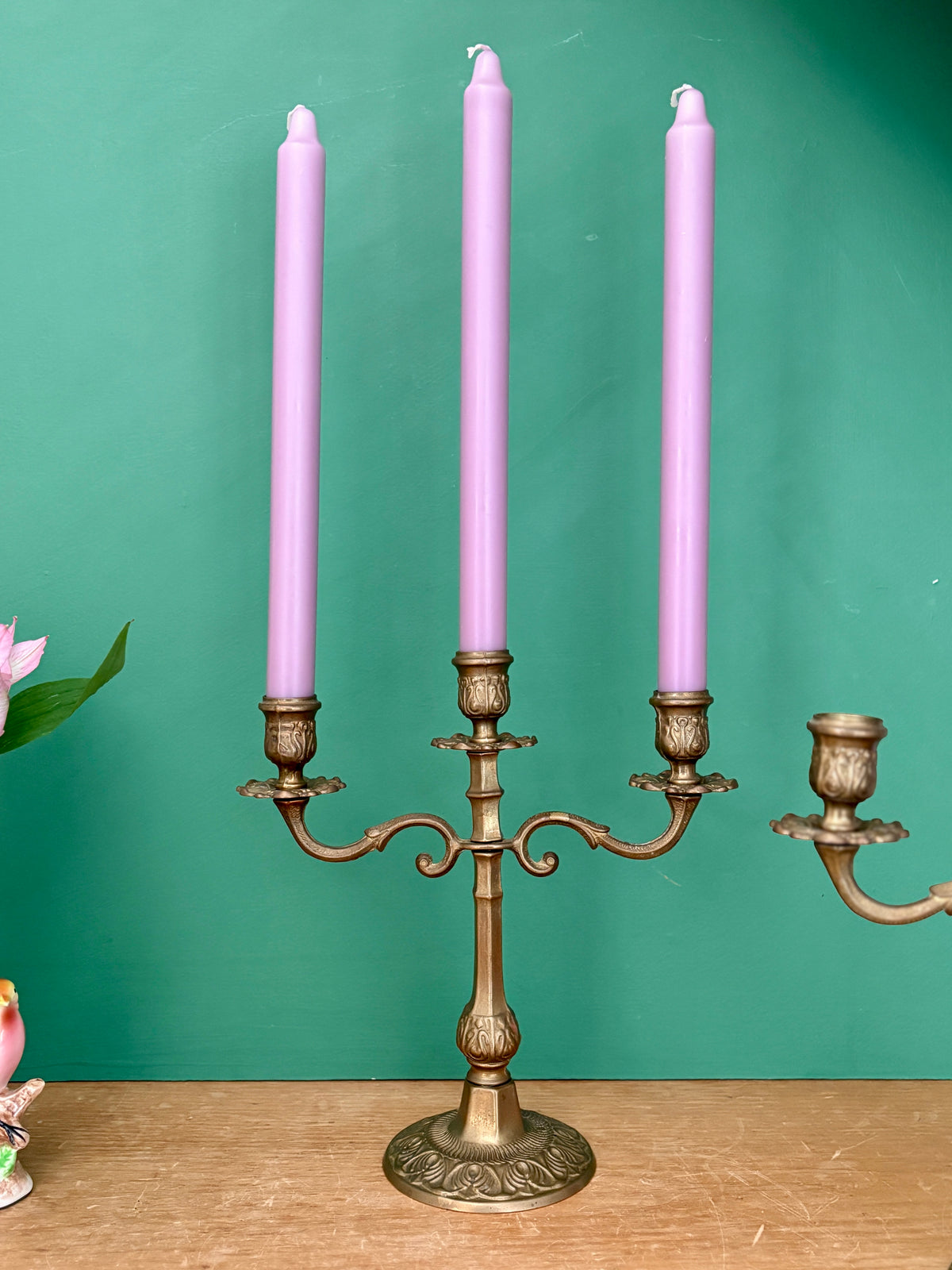 Paire de chandeliers vintage