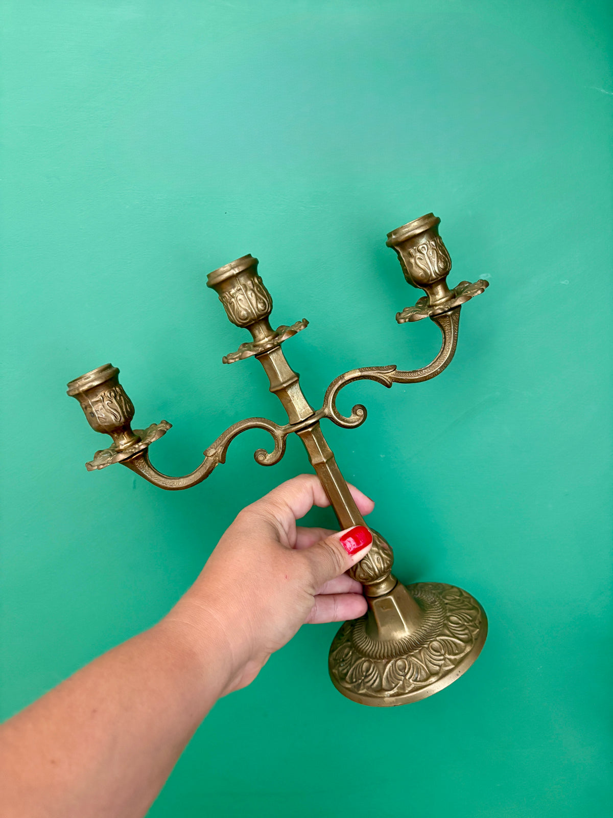 Paire de chandeliers vintage