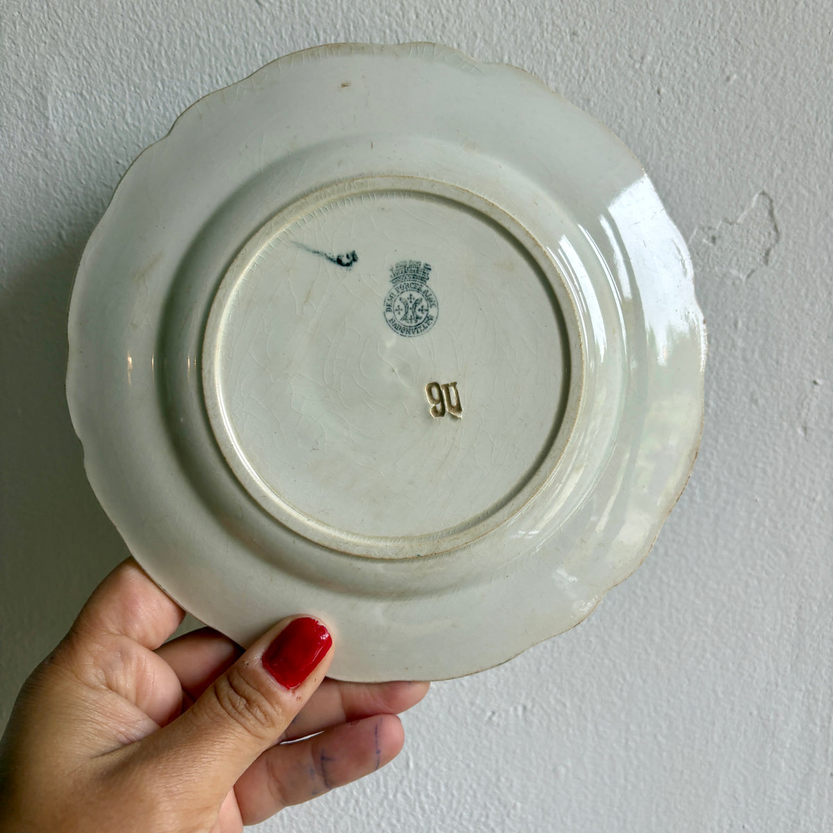 Lot de 7 assiettes à dessert vintage Badonvilier