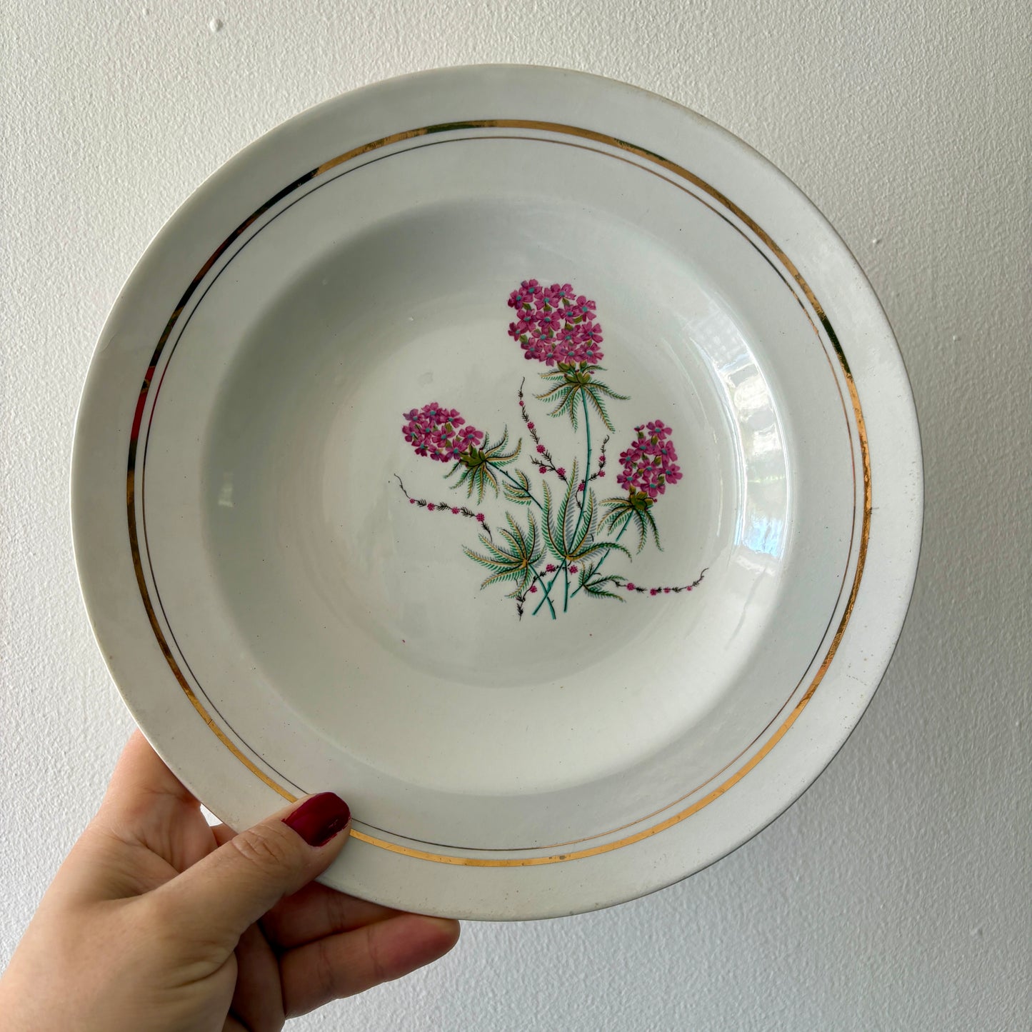 Lot de 6 assiettes creuses vintage - Moulin des Loups