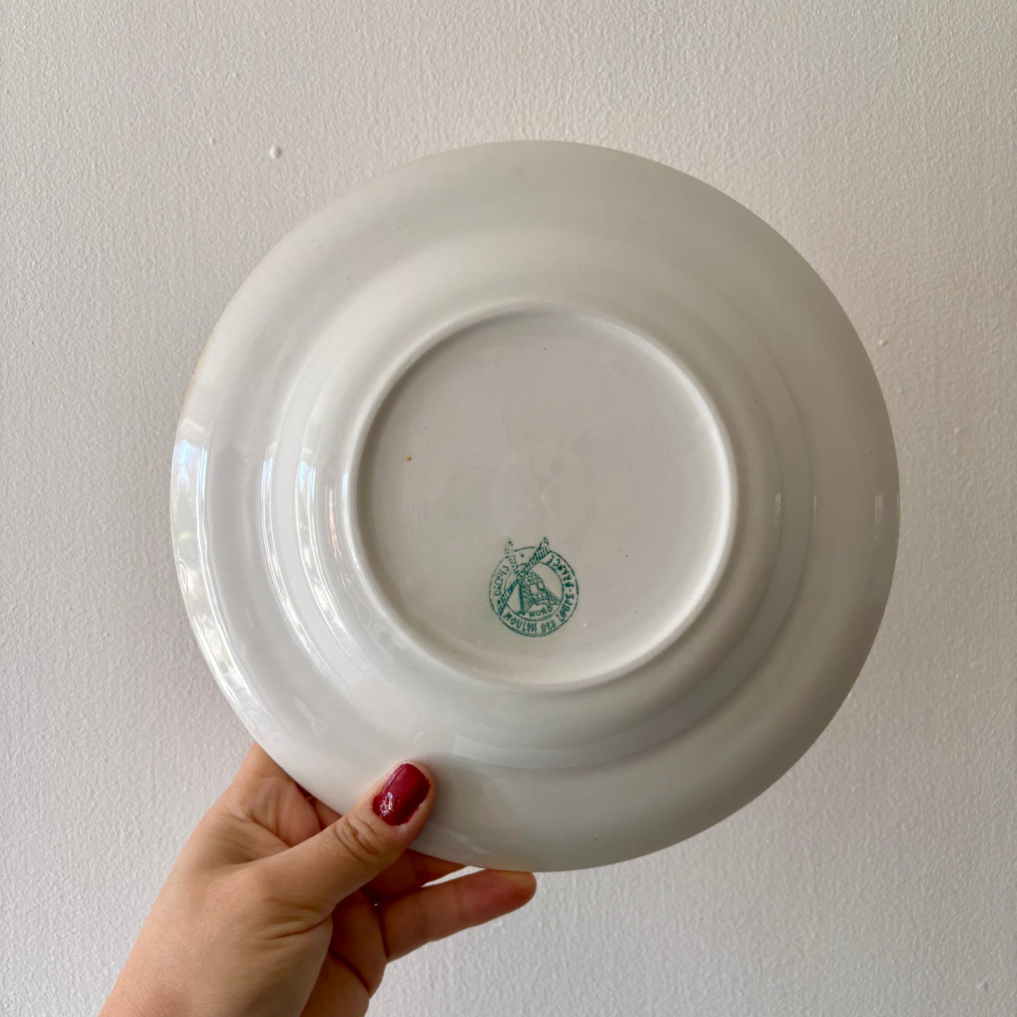 Lot de 6 assiettes creuses vintage - Moulin des Loups