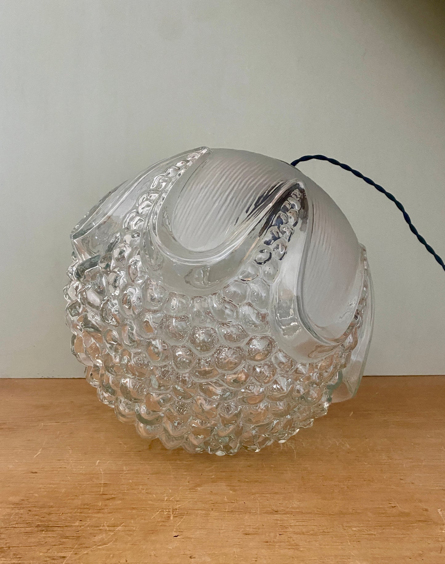 Baladeuse globe vintage en verre XL