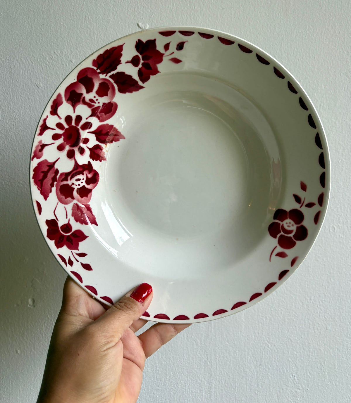 Lot de 6 assiettes creuses vintage Modèle Jane de Céranord