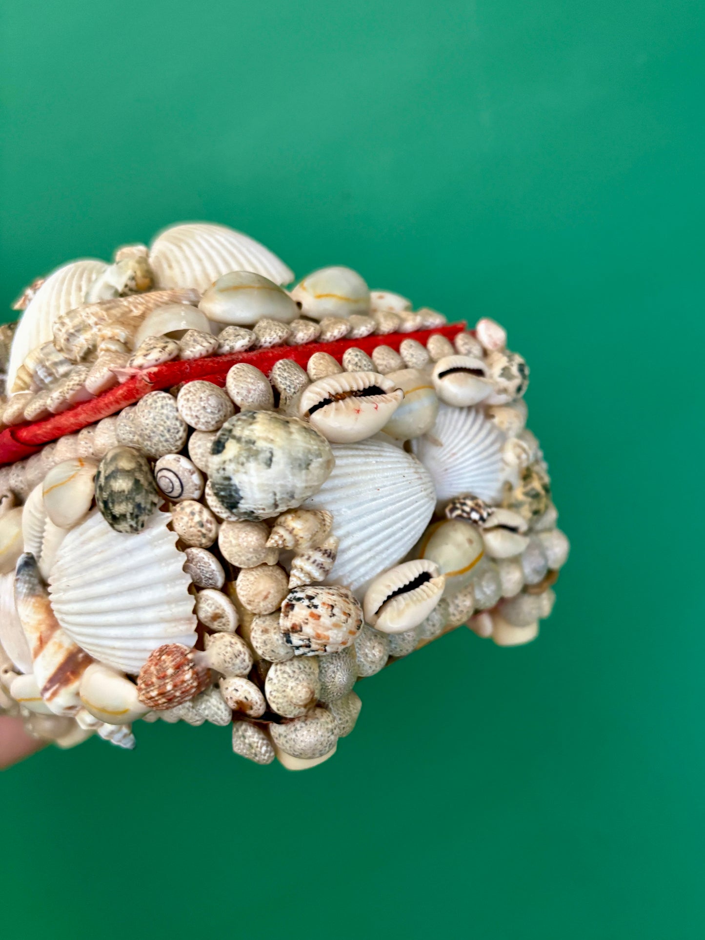 Lot de 3 Anciennes boîtes en coquillages